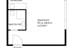 Nachmieter/in gesucht 1-Zi Appartment in Uninähe ( fußläufig) – Die vollständige Adresse der Immobilie erhältst du vom Anbieter., 55128 Bretzenheim, Mainz – Vorschaubild 6