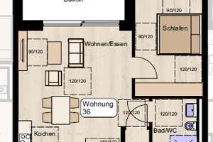 Erstbezug 2-Zimmer-Neubauwohnung mit Balkon, barrierefrei mit Aufzug – 71540 Murrhardt – Vorschaubild 5