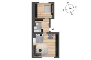 Zentrale 2-Zimmer Wohnung, oberhalb des Laurentius Platz – Zimmerstraße 23, 42105 Elberfeld, Wuppertal – Vorschaubild 2