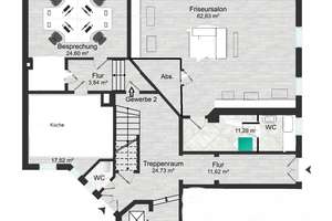 Altbauwohnung mit ca 127 m² - aktuell als Gewerbe genutzt mit Potenzial zur 3-4 Zimmer Wohnung – Die vollständige Adresse der Immobilie erhältst du vom Anbieter., 4318 Sellerhausen-Stünz, Leipzig – Vorschaubild 5