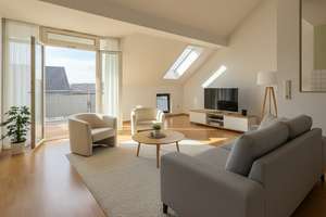 Lichtdurchflutete Dachgeschosswohnung in Golm mit Galerie & Südwest-Balkon!