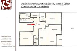 MODERNE UND LUXURIÖSE DREIZIMMERWOHNUNG MIT TERRASSE, GARTEN UND EIGENEM STELLPLATZ IN BONN-BEUEL – Die vollständige Adresse der Immobilie erhältst du vom Anbieter., 53229 Pützchen/Bechlinghoven, Bonn – Vorschaubild 11