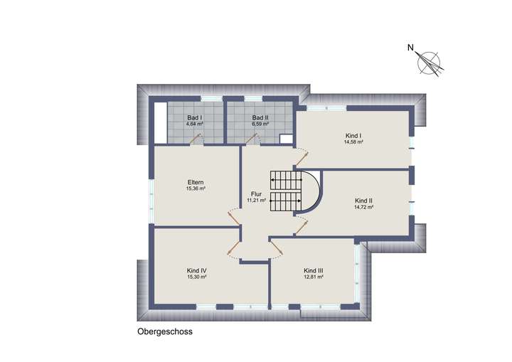 Grundriss Obergeschoss