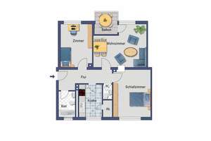 Provisionsfreie Kapitalanlage!!. Gut vermietete 3 Zimmer Wohnung in Bonn-Plittersdorf – Mittelstraße 29, 53175 Plittersdorf, Bonn – Vorschaubild 4