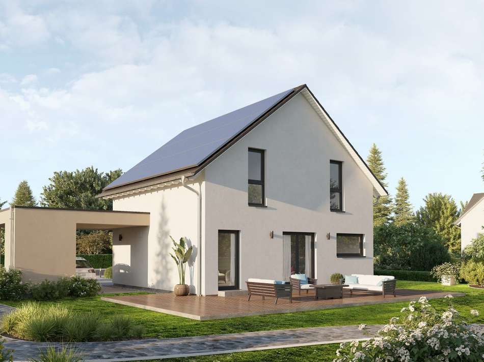 Hausansicht Garten