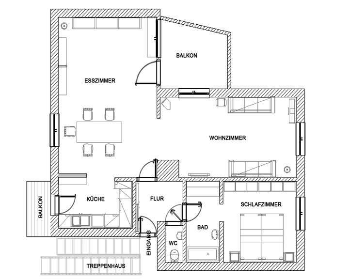 Möblierte 2,5-Zimmer-Wohnung mit Balkon in Toplage auf der Gänsheide - Foto 1