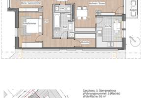RUHIGE 3-RAUM WOHNUNG MIT LIFT IN LAUBEGAST – Die vollständige Adresse der Immobilie erhältst du vom Anbieter., 1279 Laubegast, Dresden – Vorschaubild 3
