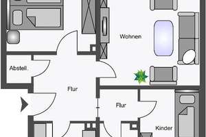 3 Zimmer im 2.OG in Hamm Bockum-Hövel – Uphofstraße 54, 59075 Bockum-Hövel, Hamm – Vorschaubild 2
