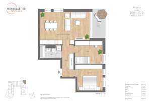 MODERNE 3 - RAUMWOHNUNG IN AUGSBURG / PFERSEE – Die vollständige Adresse der Immobilie erhältst du vom Anbieter., 86157 Pfersee-Nord, Augsburg – Vorschaubild 2