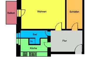 Großzügige Wohnung mit Balkon, Tageslichtbad und separater Küche! – Die vollständige Adresse der Immobilie erhältst du vom Anbieter., 1157 Cotta (Stadtteil), Dresden – Vorschaubild 6