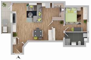 Wohnen im Geistviertel. Geschützter Balkon, neue Fenster, Stellplatz. – Die vollständige Adresse der Immobilie erhältst du vom Anbieter., 48153 Schützenhof, Münster – Vorschaubild 5