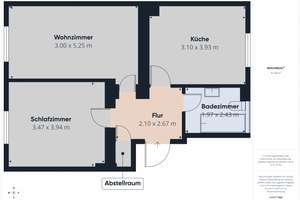 2-Raum-Wohnung in Kappel – Platnerstr. 23, 9119 Kappel, Chemnitz – Vorschaubild 2
