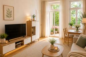 Wohnen am Clara-Zetkin-Park – Stilvolle Denkmalwohnung mit großem Balkon in begehrter Bestlage
 – Die vollständige Adresse der Immobilie erhältst du vom Anbieter., 4275 Südvorstadt, Leipzig – Vorschaubild 4