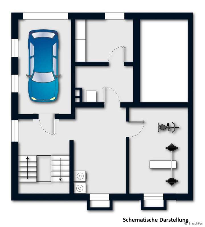 Keller und Tiefgarage