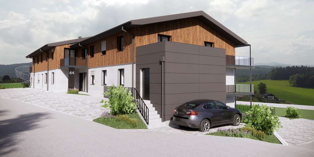 Immobilie in Böbrach - SONNIGE 2-ZIMMER-TERRASSENWOHNUNG IN AUSSICHTSLAGE IN BÖBRACHER NEUBAU - Bild 0