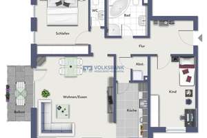 Freiwerdende 3 Zimmer Wohnung in traumhafter Lage am Neckar ! – Die vollständige Adresse der Immobilie erhältst du vom Anbieter., 69115 Bergheim, Heidelberg – Vorschaubild 9