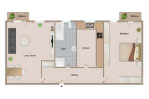 Bezugsfreie 2 Zi. -Wohnung mit 2 Balkonen nahe der Schönhauser Allee – Die vollständige Adresse der Immobilie erhältst du vom Anbieter., 13189 Pankow (Ortsteil), Berlin – Vorschaubild 12