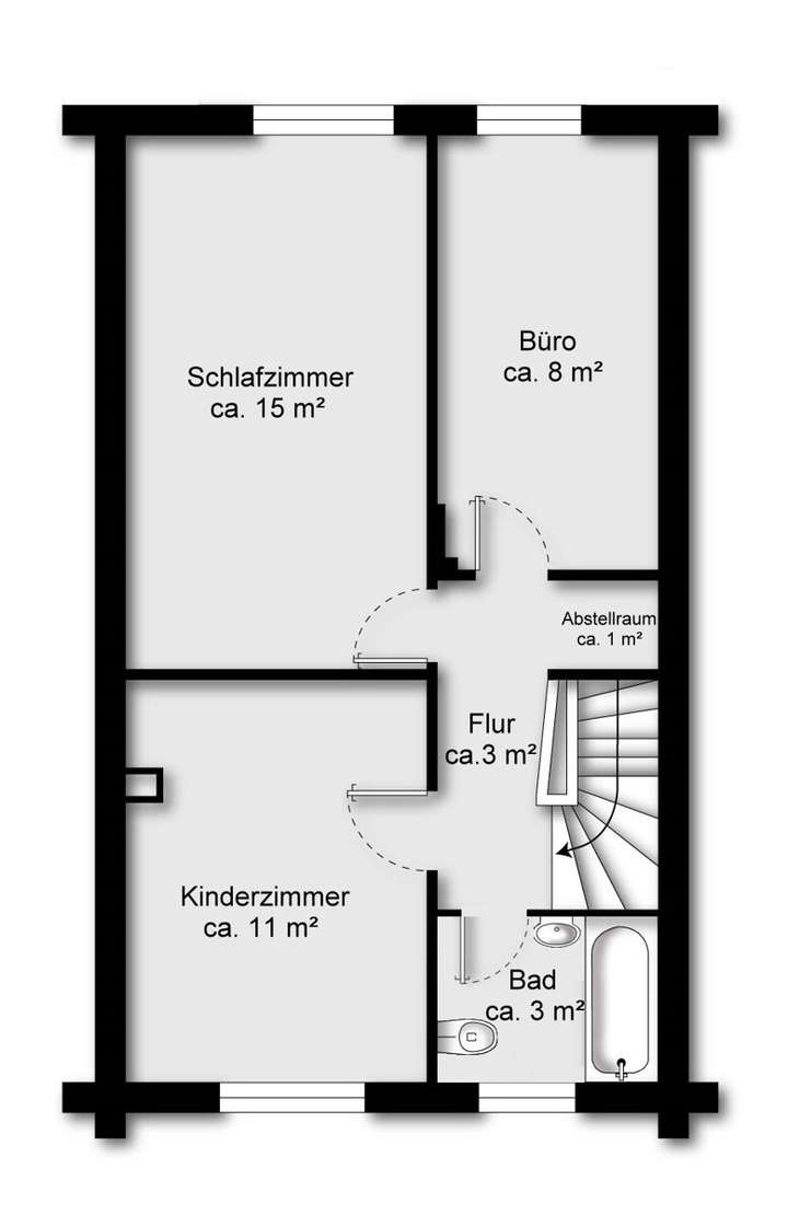 Grundriss Obergeschoss