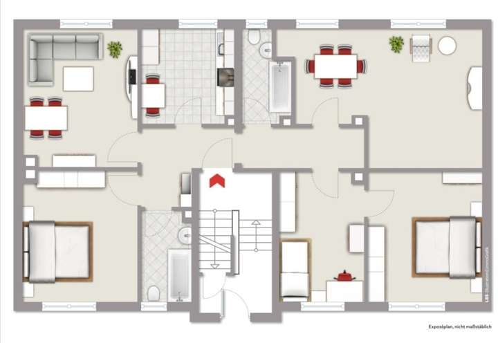 Grundriss 1.Obergeschoss