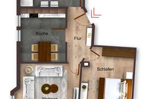 Liebevoll sanierte Altbauwohnung mit Charakter im Herzen von Feuerbach – Die vollständige Adresse der Immobilie erhältst du vom Anbieter., 70469 Feuerbach-Mitte, Stuttgart – Vorschaubild 9