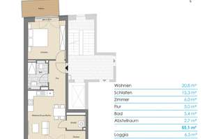 2,5-Zimmer-Neubauwohnung an der Kieler Hörn – Die vollständige Adresse der Immobilie erhältst du vom Anbieter., 24143 Gaarden-Ost, Kiel – Vorschaubild 9