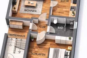 Modern wohnen in Düsseldorf – frisch renovierte 2-Zimmer-Wohnung mit Balkon und neuer Einbauküche – 40470 Rath, Düsseldorf – Vorschaubild 10