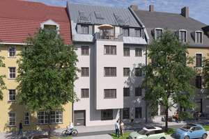 3-Zimmer-Wohnung, Maisonettewohnung über zwei Etagen mit drei Balkonen