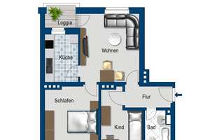 2,5-Zimmer Wohnung zum Verlieben – Luxemburgstr. 2, 39114 Cracau, Magdeburg – Vorschaubild 2