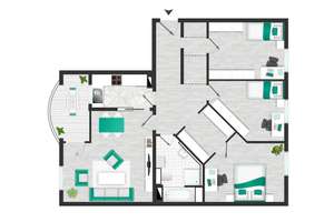 4 Zimmerwohnung mit Blick auf den Lene Voigt Park! – 4317 Reudnitz-Thonberg, Leipzig – Vorschaubild 9