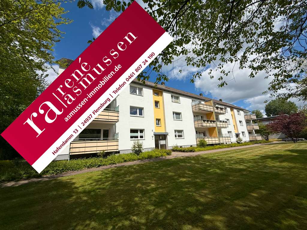 ASMUSSEN IMMOBILIEN - Sonnige ETW mit Balkon, Garage und 4 Zimmern