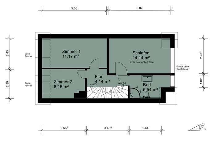 Grundriss Dachgeschoss