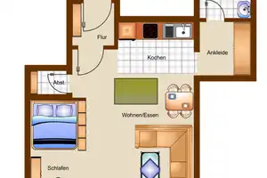 *Tolles Apartment* in bevorzugter Lage/Plagwitz -kompl. neu möbliert mit EBK, Aufzug, Stellplatz, WM – Leipzig – Vorschaubild 9