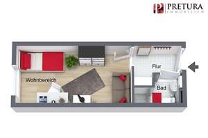 Modernisiertes Studentenapartment in unmittelbarer Nähe zur Universität Mannheim – Akademiestraße 4-6, 68159 Innenstadt/Jungbusch, Mannheim – Vorschaubild 2