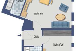 Nähe Zentrum! Oberste Etage! Freie 2-Zimmer-ETW inkl. TG-Duplexparker! – Die vollständige Adresse der Immobilie erhältst du vom Anbieter., 90763 Nördliche Südstadt, Fürth – Vorschaubild 14