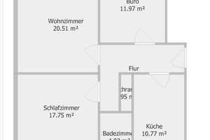 Modernisierte und klimatisierte 3-Zimmer-Wohnung mit gehobener Innenausstattung zur Miete in Bottrop – Bottrop – Vorschaubild 2