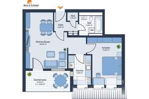 Kapitalanlage oder Eigenheim: Attraktive 2-Zi.-Wohnung mit Balkon & TG-Stellplatz in Mainz- Finthen – Die vollständige Adresse der Immobilie erhältst du vom Anbieter., 55126 Finthen, Mainz – Vorschaubild 9