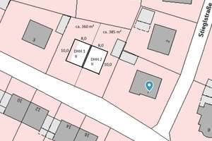 Neubau von zwei DHH ca. 8,0 x 10,00 E+1 auf ca. 360 m² Grundstück in Altmühldorf – Schulstraße 5, 84453 Mühldorf am Inn – Vorschaubild 2