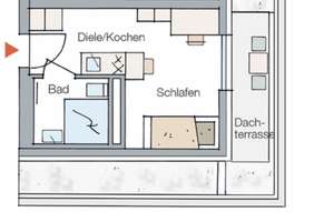 Zentrales Neubau Erstbezug Appartement mit Dachterrasse  Erlangen Mitte FAU möbliert – Anton-Bruckner-Straße 1, 91052 Röthelheim, Erlangen – Vorschaubild 2