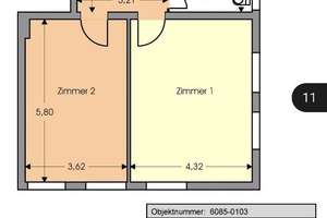 Schöne, sehr helle und ruhige 2-Zimmer-Eigentumswohnung – Die vollständige Adresse der Immobilie erhältst du vom Anbieter., 13509 Tegel, Berlin – Vorschaubild 7