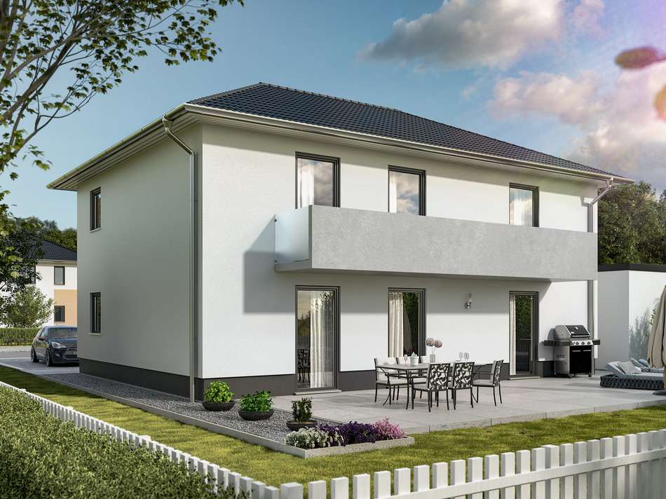 Gartenbereich mit SW Balkon
