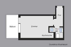 Alltagstaugliche 1-Zimmer-Wohnung in Stuttgart West – Zamenhofstraße 26, 70197 Kräherwald, Stuttgart – Vorschaubild 2