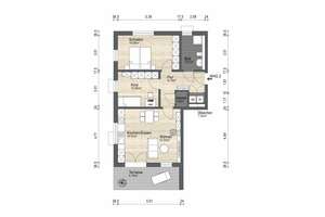 Helle 3-Zimmer-Wohnung im Erdgeschoss mit sonniger Terrasse und durchdachtem Grundriss – Die vollständige Adresse der Immobilie erhältst du vom Anbieter., 90475 Altenfurt, Moorenbrunn, Nürnberg – Vorschaubild 6