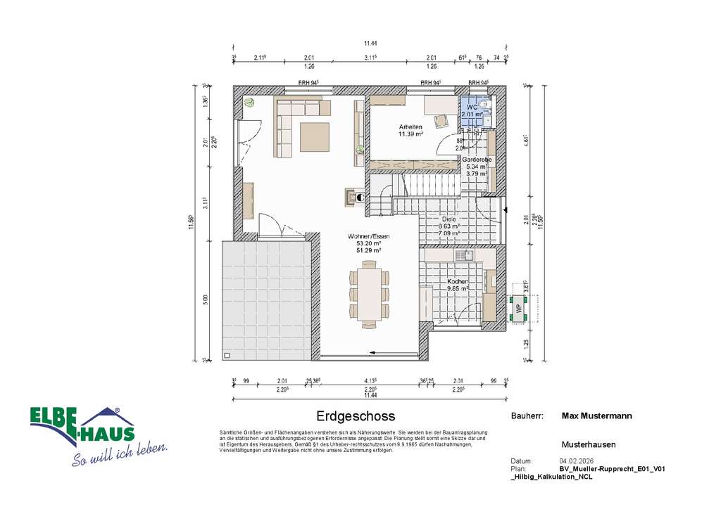 Immobilie in Schiersfeld - Architekten-Traumvilla in Grünen; Schiersfeld im Odenwald - Bild 3