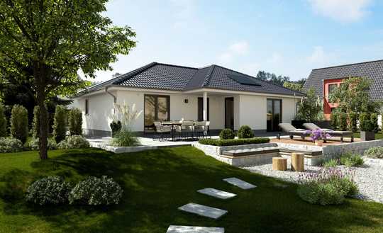 Schicker Winkelbungalow. Ein Haus mit Seele – Ihr Rückzugsort, geplant und massiv gebaut