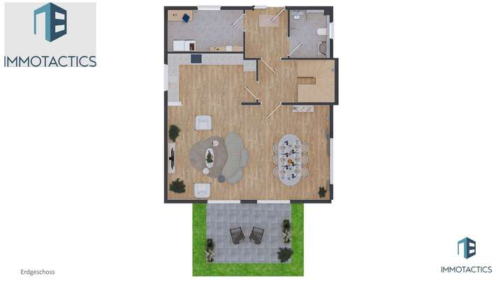 Visualisierung Erdgeschoss