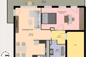 Erstbezug in Freimann: Lichtdurchflutete, vollmöblierte 2- Zimmer-Wohnung – Portweg 1a, 80939 Freimann, München – Vorschaubild 12