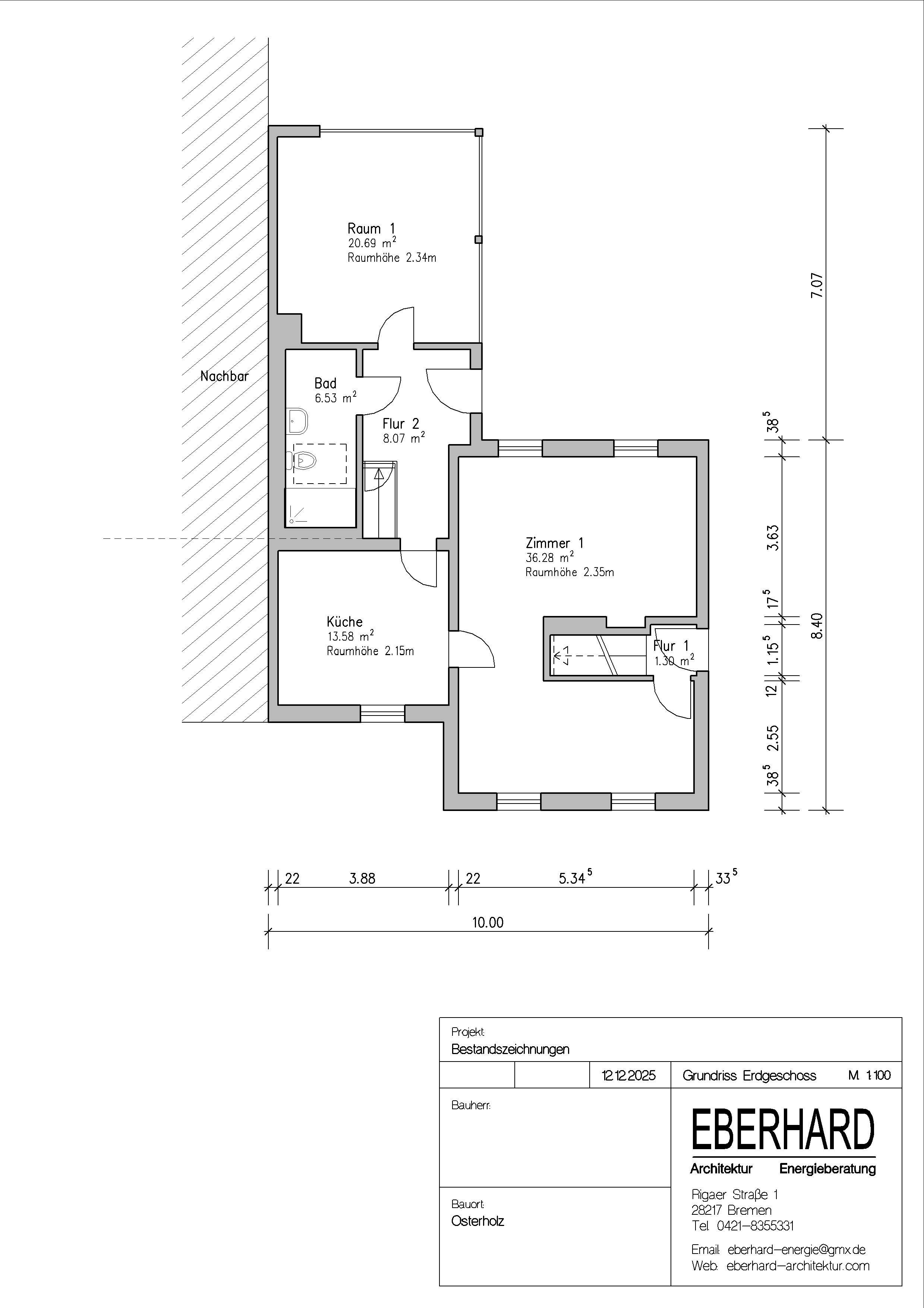 Bremen Osterholz … DHH mit Teilkeller und gr. Garten in ruhiger Lage, Bremen – Bild 4
