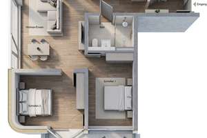 Erstbezug Neubau: 3-Zimmer mit Terrasse in den Elbvororten – 86,7 m², EG – Tönninger Weg 73 b, 22609 Osdorf, Hamburg – Vorschaubild 4