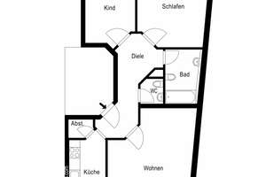 Gut geschnittene lichtdurchflutete 3 Zimmer Wohnung – Die vollständige Adresse der Immobilie erhältst du vom Anbieter., 40545 Oberkassel, Düsseldorf – Vorschaubild 18