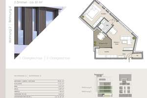 Neubaukomfort im Gereonsviertel – zwei Zimmer mit sonniger Terrasse! WE 4 – 50670 Altstadt/Nord, Köln – Vorschaubild 4